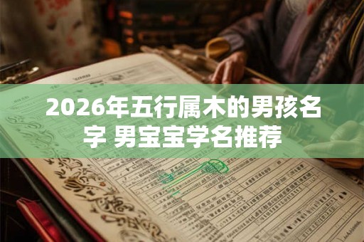 2026年五行属木的男孩名字 男宝宝学名推荐