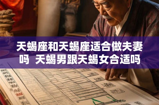 天蝎座和天蝎座适合做夫妻吗  天蝎男跟天蝎女合适吗