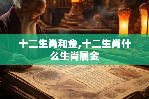 十二生肖和金,十二生肖什么生肖属金