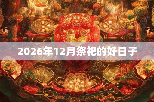 2026年12月祭祀的好日子