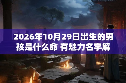 2026年10月29日出生的男孩是什么命 有魅力名字解析