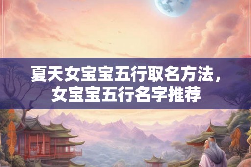 夏天女宝宝五行取名方法，女宝宝五行名字推荐