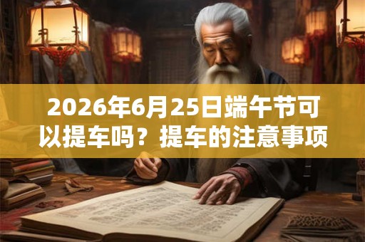 2026年6月25日端午节可以提车吗？提车的注意事项？