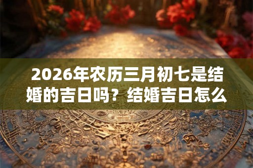 2026年农历三月初七是结婚的吉日吗？结婚吉日怎么选？