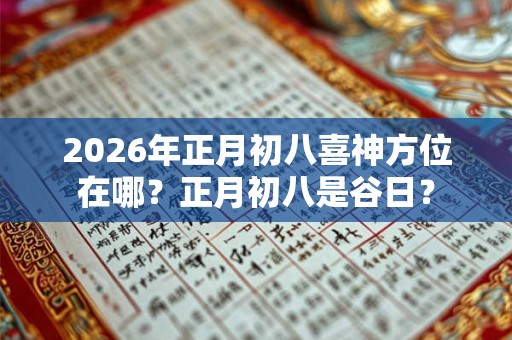 2026年正月初八喜神方位在哪?正月初八是谷日? 2026年正月初八喜神方位在哪?正月初八是谷日?