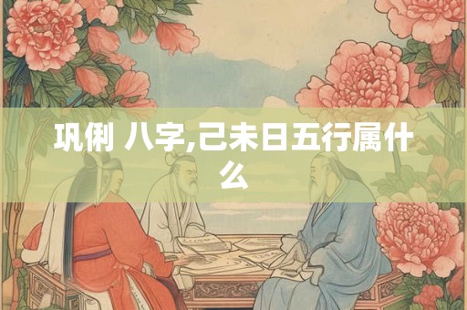 巩俐 八字,己未日五行属什么
