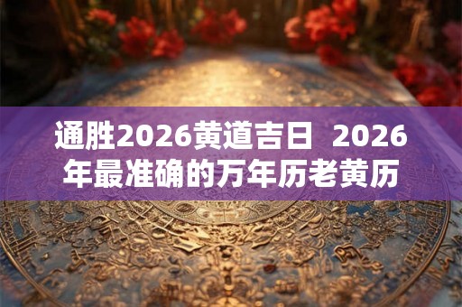 通胜2026黄道吉日  2026年最准确的万年历老黄历