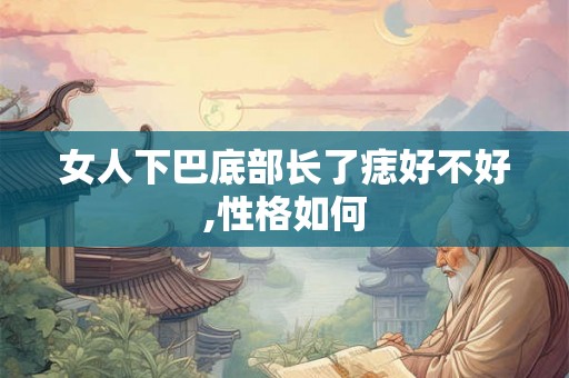 女人下巴底部长了痣好不好,性格如何