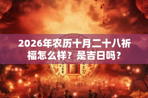 2026年农历十月二十八祈福怎么样？是吉日吗？