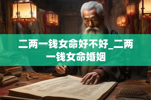 二两一钱女命好不好_二两一钱女命婚姻