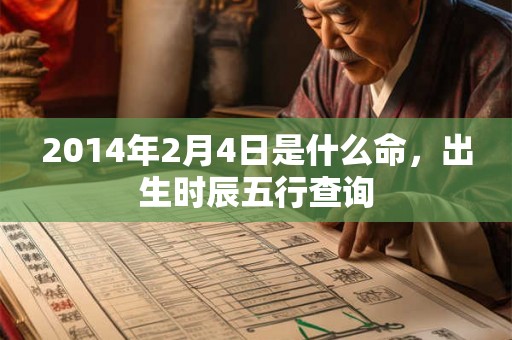2014年2月4日是什么命，出生时辰五行查询
