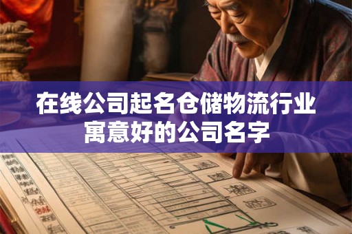 在线公司起名仓储物流行业寓意好的公司名字