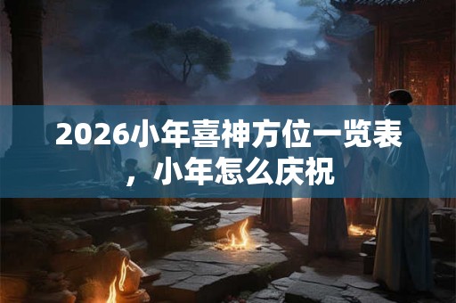 2026小年喜神方位一览表，小年怎么庆祝