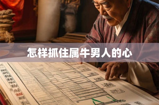 怎样抓住属牛男人的心