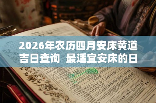 2026年农历四月安床黄道吉日查询  最适宜安床的日子