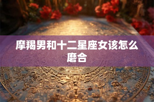 摩羯男和十二星座女该怎么磨合