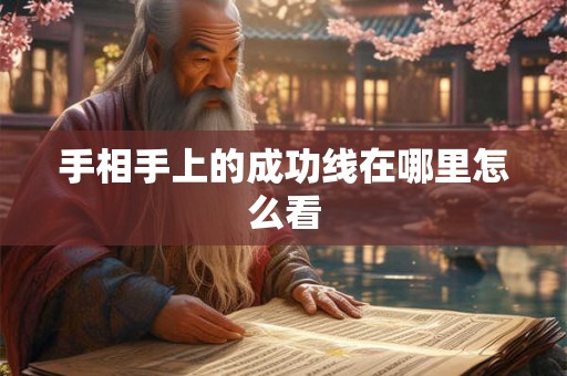 手相手上的成功线在哪里怎么看