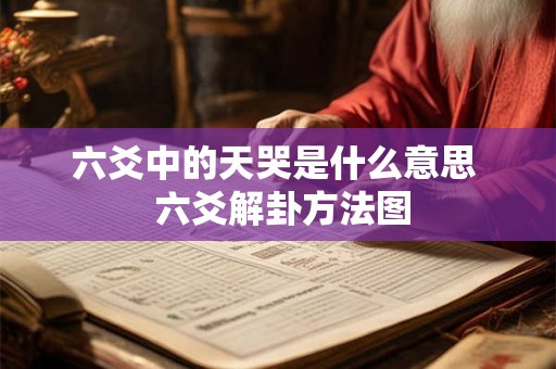六爻中的天哭是什么意思  六爻解卦方法图