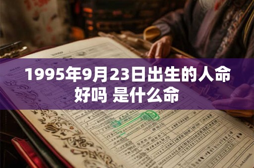 1995年9月23日出生的人命好吗 是什么命