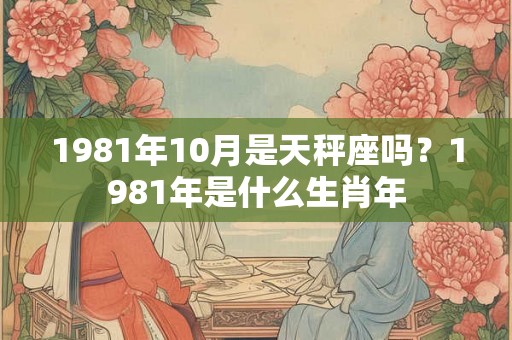 1981年10月是天秤座吗？1981年是什么生肖年