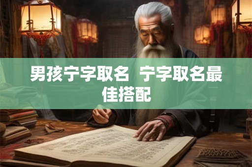 男孩宁字取名  宁字取名最佳搭配