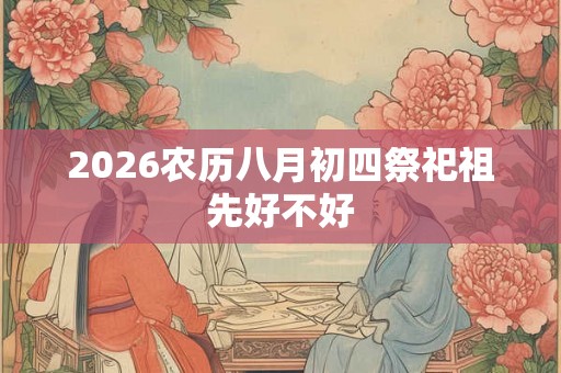2026农历八月初四祭祀祖先好不好