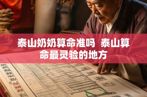 泰山奶奶算命准吗 泰山算命最灵验的地方 泰山奶奶算命准吗 泰山算命最灵验的地方