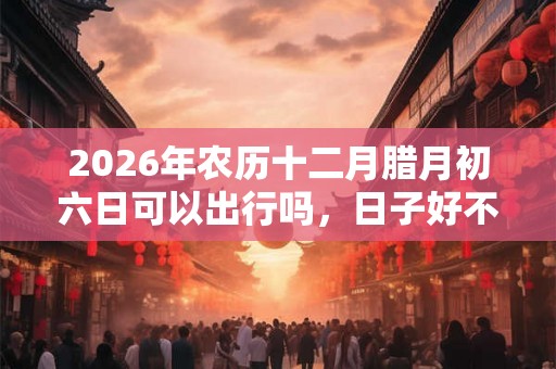 2026年农历十二月腊月初六日可以出行吗，日子好不好？