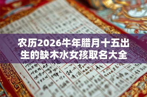 农历2026牛年腊月十五出生的缺木水女孩取名大全 农历2026牛年腊月十五出生的缺木水女孩取名大全