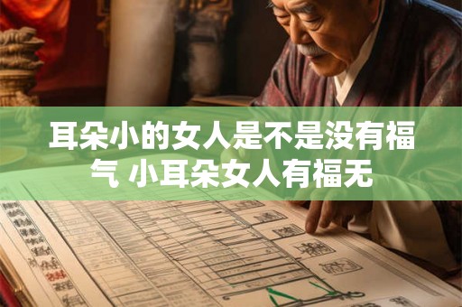 耳朵小的女人是不是没有福气 小耳朵女人有福无
