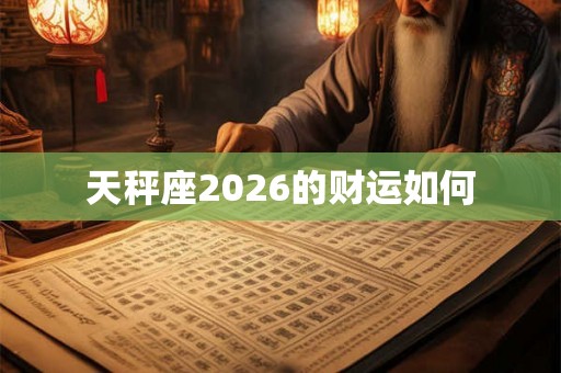 天秤座2026的财运如何