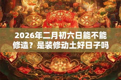 2026年二月初六日能不能修造?是装修动土好日子吗? 2026年二月初六日能不能修造?是装修动土好日子吗?