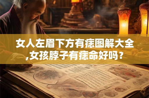 女人左眉下方有痣图解大全,女孩脖子有痣命好吗？