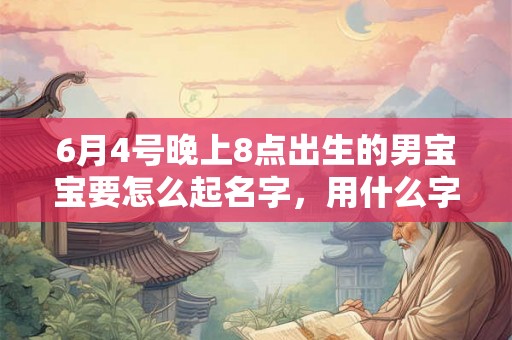 6月4号晚上8点出生的男宝宝要怎么起名字，用什么字好