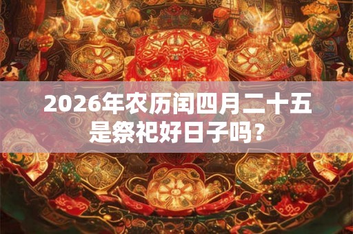 2026年农历闰四月二十五是祭祀好日子吗？