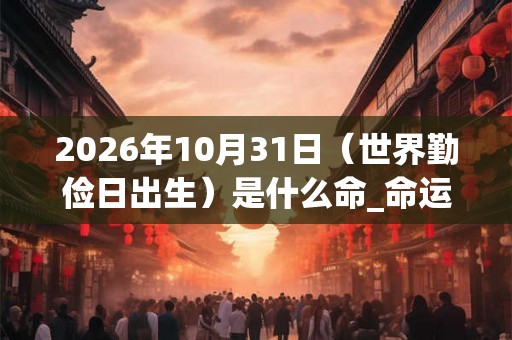 2026年10月31日(世界勤俭日出生)是什么命_命运如何 2026年10月31日(世界勤俭日出生)是什么命_命运如何