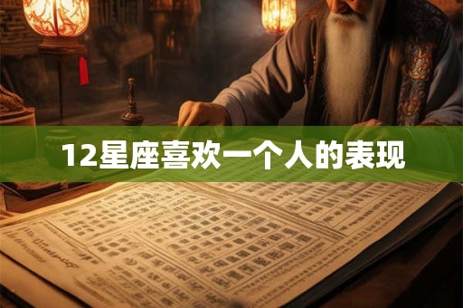 12星座喜欢一个人的表现