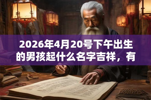 2026年4月20号下午出生的男孩起什么名字吉祥,有什么名字推荐? 2026年4月20号下午出生的男孩起什么名字吉祥,有什么名字推荐?