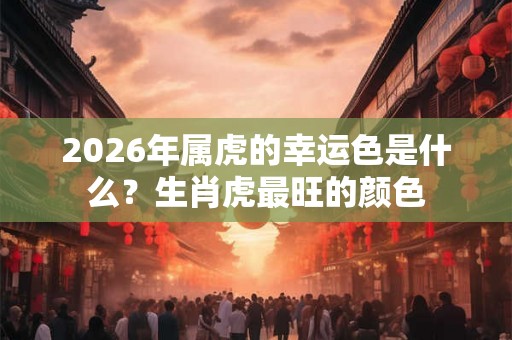 2026年属虎的幸运色是什么？生肖虎最旺的颜色