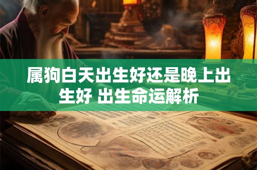 属狗白天出生好还是晚上出生好 出生命运解析 属狗白天出生好还是晚上出生好 出生命运解析