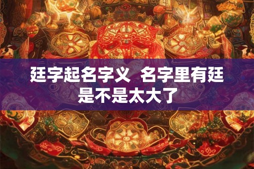 廷字起名字义  名字里有廷是不是太大了