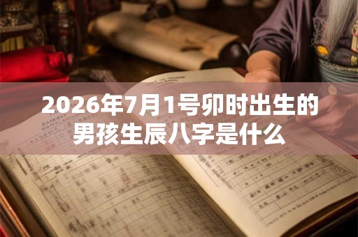 2026年7月1号卯时出生的男孩生辰八字是什么