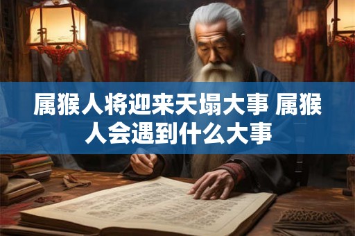 属猴人将迎来天塌大事 属猴人会遇到什么大事