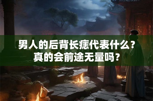 男人的后背长痣代表什么？真的会前途无量吗？