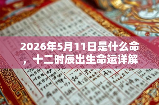 2026年5月11日是什么命，十二时辰出生命运详解
