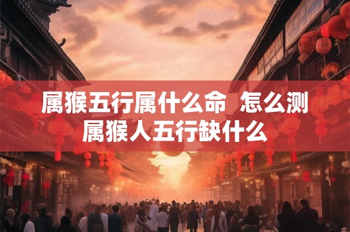 属猴五行属什么命  怎么测属猴人五行缺什么