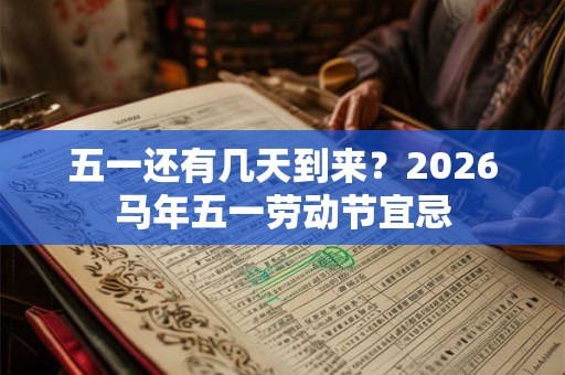 五一还有几天到来？2026马年五一劳动节宜忌