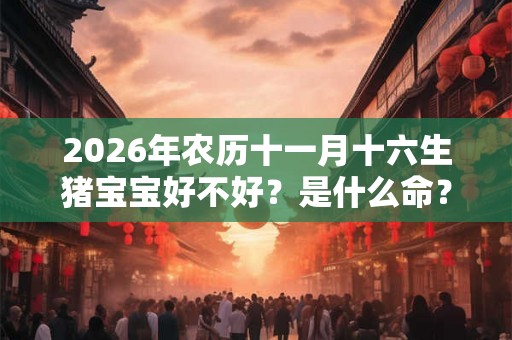 2026年农历十一月十六生猪宝宝好不好？是什么命？