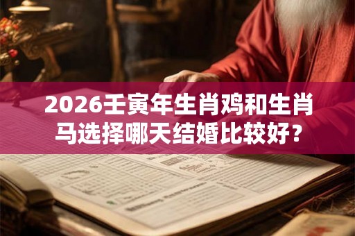 2026壬寅年生肖鸡和生肖马选择哪天结婚比较好？