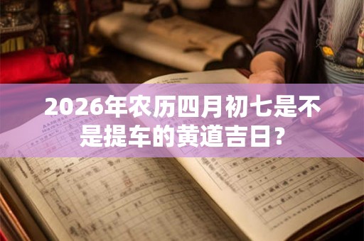 2026年农历四月初七是不是提车的黄道吉日？